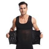 Breathable double-layer corset with mesh body shaper