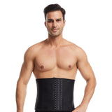 Latex corset belt men and women sports plastic abdomen belt nine bones three-breasted buckle breathable fitness waist belt waist abdomen belt