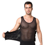 Men's shapewear large size corset corset body underwear no trace breathable corset heart