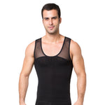 European and American men's corset net cloth thin shapewear corset corset fitness underwear