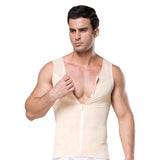 Men's shapewear corset zipper corset vest mesh shapewear