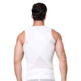 Men's shapewear corset zipper corset vest mesh shapewear