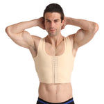 Corset men 260g arbitrary cut back support three - row compression back plastic chest vest underwear