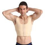 Corset men 260g arbitrary cut back support three - row compression back plastic chest vest underwear